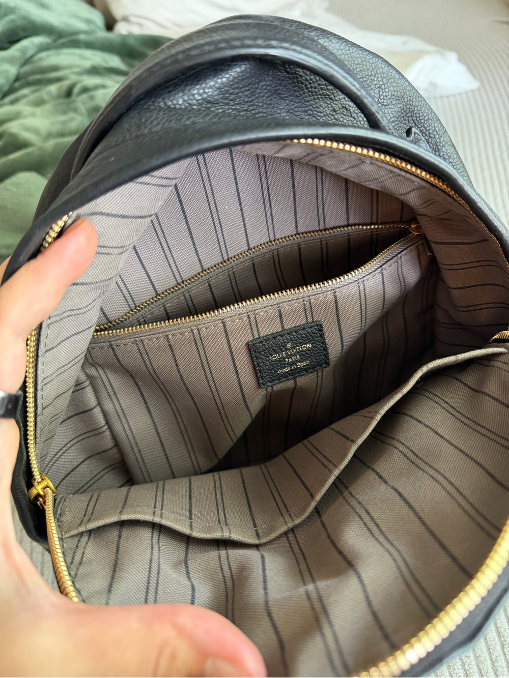 Louis Vuitton Sorbonne Monogram Empreinte Black Backpack - Picture 6 of 13